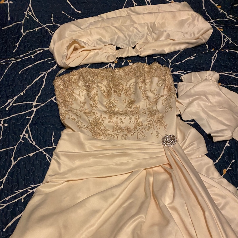 Custom Plus Size Mia Solano wedding gown